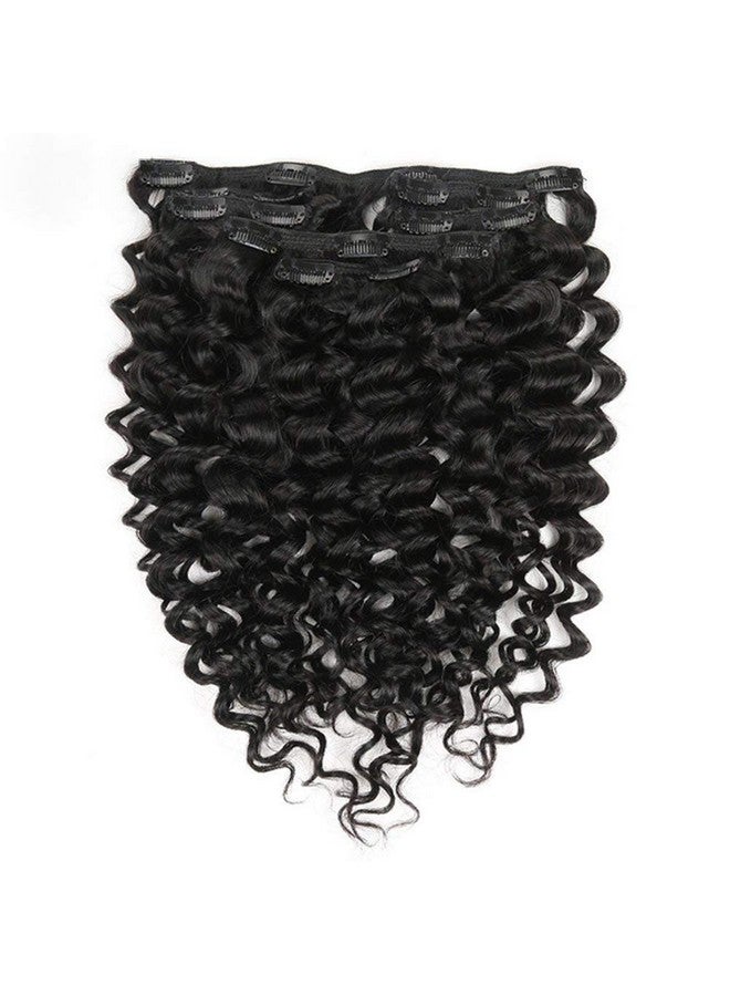 Lacer Clip In Human Hair Extensions Jerry Curly 3B 3C Curly Real Hair Clip In Extensions For Black Women Natural Black Color 100% Brazilian African American Hair Extension (20 Inch Jerry Curly 1B) - Image 3