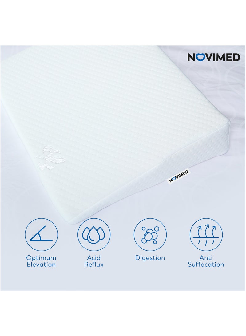 NOVIMED Bassinet Size Baby Wedge Pillow for Relflux & Sleeping  - Image 3