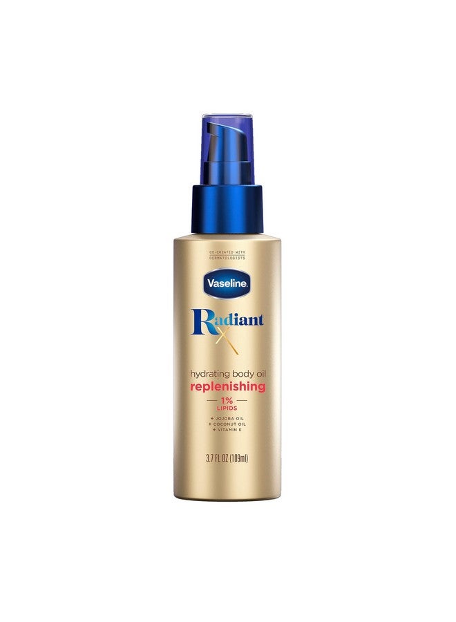 Vaseline Radiant X Replenishing and Hydrating Body Oil with 1% Lipids, Jojoba Oil, Coconut Oil, & Vitamin E 3.7 oz - Image 1