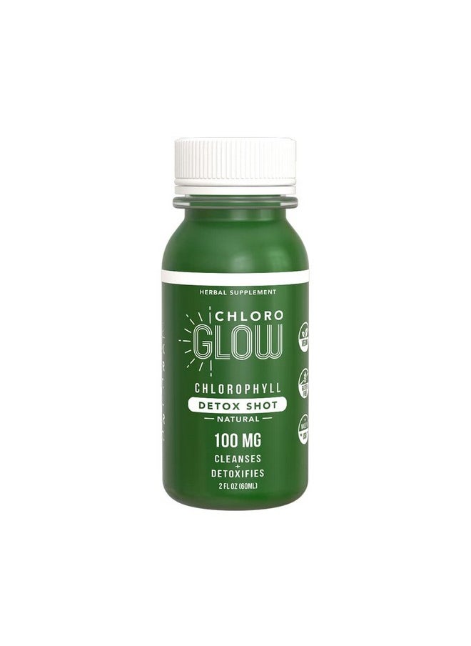 Chloroglow - Chlorophyll Detox Shots ; All Natural And Organic Plant Based Mix Drink To Boost Energy And Straighten Your Immune System ; Cleanses And Detoxifies (1 Pack) - Image 1