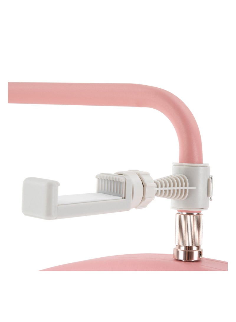 Eyelash LED Floor Light, Half Moon Lamp for Lash Extension Lighting for Beauty, Skincare, Eyebrows, Filming Content Creation with Phone Holder