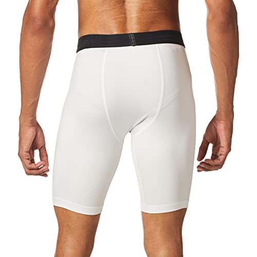 Hanes mens Sport Performance Compression Short, True White/Ebony, Large US - Image 2