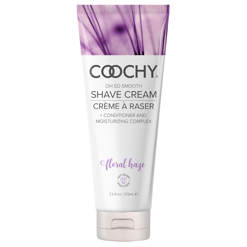 Coochy Shave Cream - Moisturizing Shave Lotion - Gentle Intimate Shaving Cream - For Bikini Area, Underarms, Legs & More - Rash-Free, Hydrating Formula - Floral Haze, 7.2 oz - Image 1