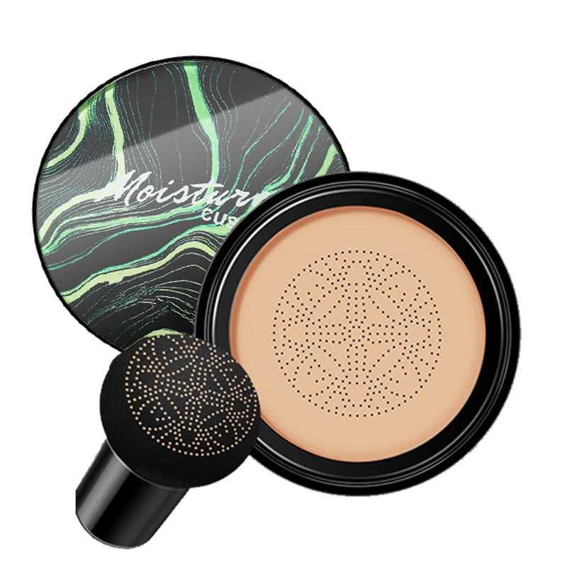 nvyue Air Cushion CC Cream Mushroom Head FoundationBB Cream Makeup FoundationMoisturizing ConcealerLong Lasting Full Coverage WaterproofEven Skin Tone for All Skin Types 2 Natural 20g 