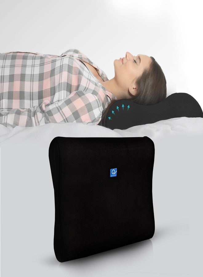 Q Devices Contour Neck Pillow: Orthopedic Cervical Support for Pain Relief, Ergonomic 2-Height Design for Side & Back Sleepers, Breathable & Durable Support for Spine & Shoulders - Image 1