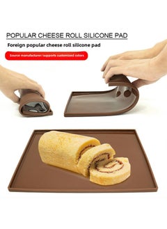 Supply Cake Roll Silicone Baking Mat Household Multifunctional Cake Mat Swiss Roll Mat Oven Baking Tools-Size:Swiss Roll Cushion Rectangular (30cm*40cm)