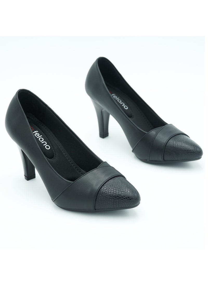 SD.Felano - Women's High Heels Pumps Shoes | Pointed Toe, Comfortable, Casual Slip-On Kitten Heels for Girls & Ladies | Lightweight Women's Fashion Shoes for Party Bride Wedding Dress Platform Heels Shoes - Image 1