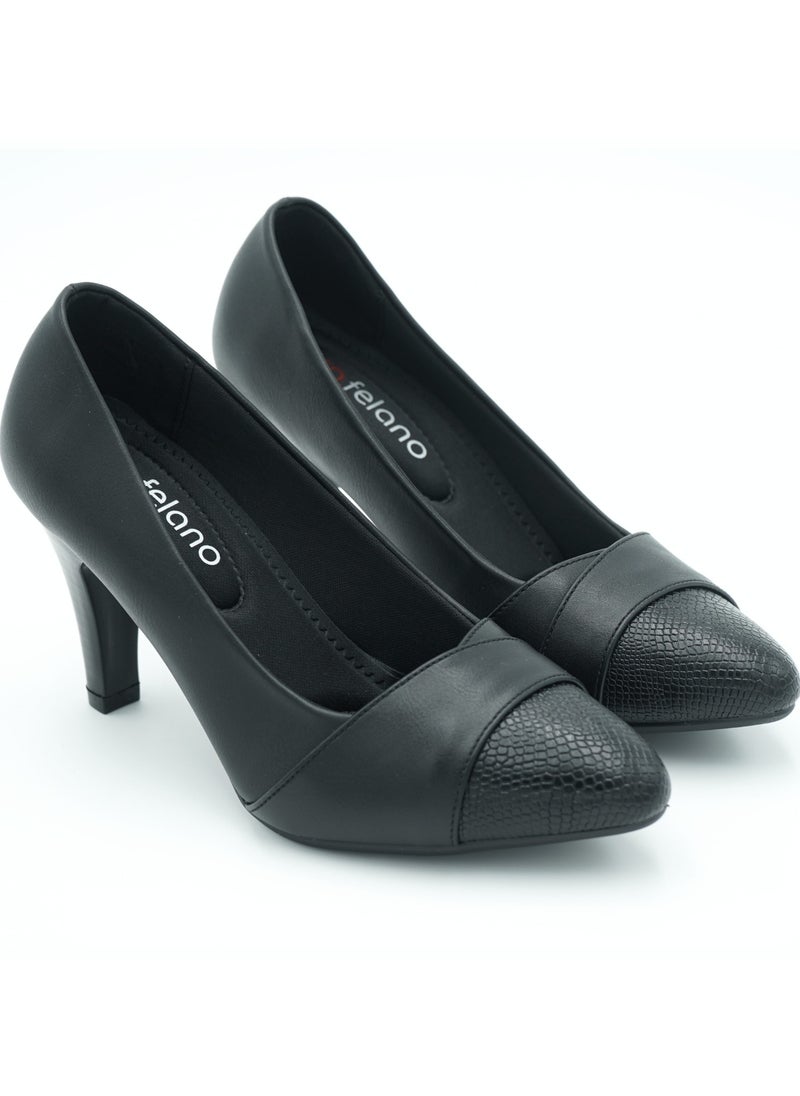 SD.Felano - Women's High Heels Pumps Shoes | Pointed Toe, Comfortable, Casual Slip-On Kitten Heels for Girls & Ladies | Lightweight Women's Fashion Shoes for Party Bride Wedding Dress Platform Heels Shoes - Image 1