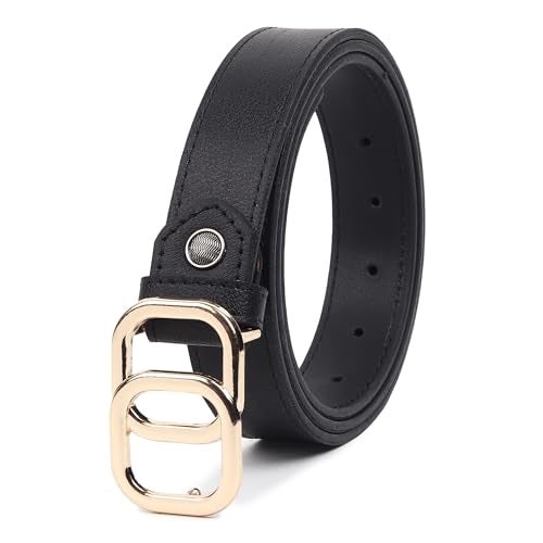 ZORO Vegan Leather Belt For Women | Formal/Casual | Fits On Upto 38 Inches Waist Size, Black - Image 1