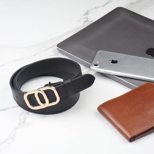 ZORO Vegan Leather Belt For Women | Formal/Casual | Fits On Upto 38 Inches Waist Size, Black - Image 5