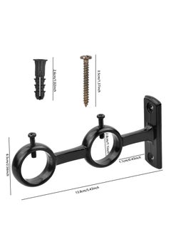 Bracket for Curtain Pole, 2pcs Double Curtain RodHolder, Wall Mount Heavy Duty Adjustable 28mm Curtain Rod Bracket for Window, Bedroom, Home Black - pzsku/Z65C790816E5D41C488BEZ/45/_/1725518110/46980938-972d-4c70-b6cf-888f45bb1a85