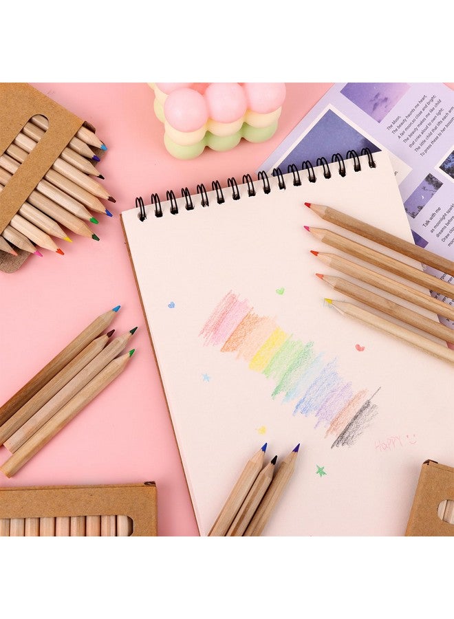 TBoxBo 900Pcs/75 Boxs Mini Drawing Colored Pencils 3.5 Inch Portable Short Fat Color Pencils Pre-sharpened Colored Pencils Mini Colouring Pencil Packs for Drawing,Sketching,Coloring Books, 12-Color - Image 4