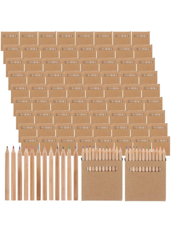 TBoxBo 900Pcs/75 Boxs Mini Drawing Colored Pencils 3.5 Inch Portable Short Fat Color Pencils Pre-sharpened Colored Pencils Mini Colouring Pencil Packs for Drawing,Sketching,Coloring Books, 12-Color - Image 1