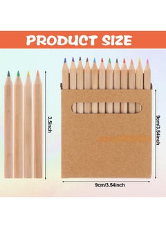 TBoxBo TBoxBo 900Pcs/75 Boxs Mini Drawing Colored Pencils 3.5 Inch Portable Short Fat Color Pencils Pre-sharpened Colored Pencils Mini Colouring Pencil Packs for Drawing,Sketching,Coloring Books, 12-Color  - Image 2