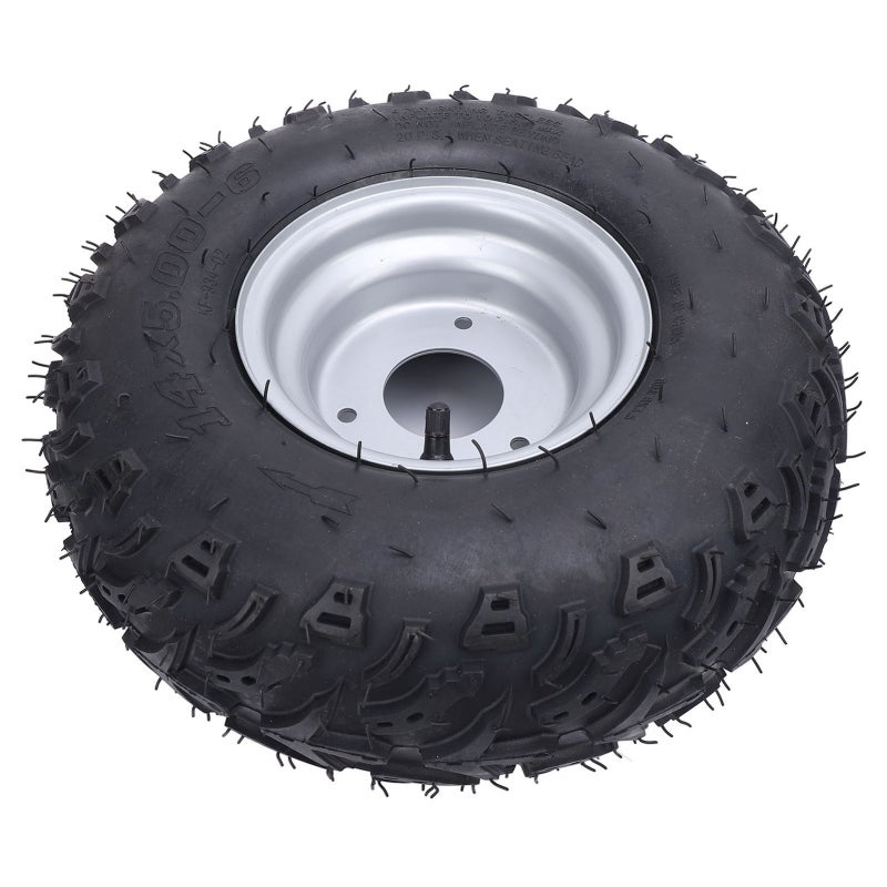 clever 14x5.00-6 Tubeless Tire - Durable Rubber Compound Wear Resistant Ply Construction for Off Road ATV UTV Go Kart Golf Cart Mini Bike - Image 2