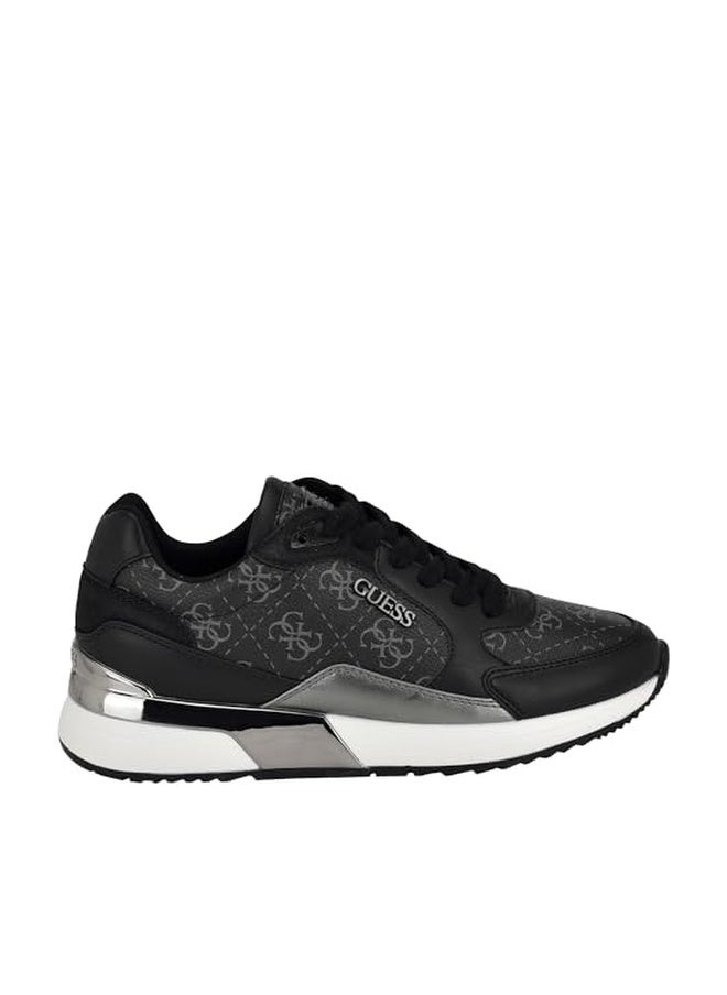 Guess Women's MOXEA Sneaker, Black Logo 005, 7 - Image 1