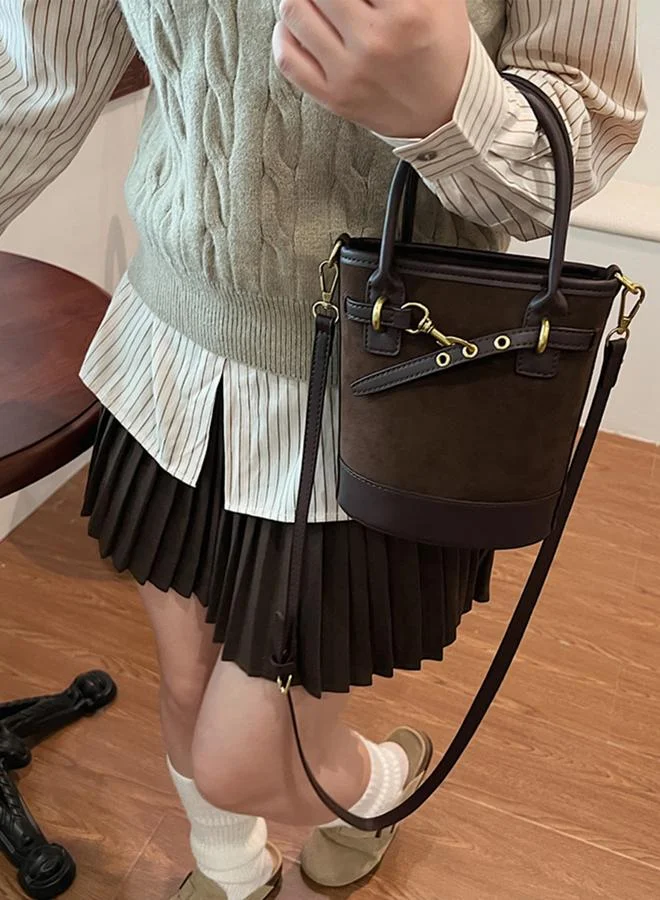 Take Two solid Double Strap with adjustable shoulder strap cross body bag