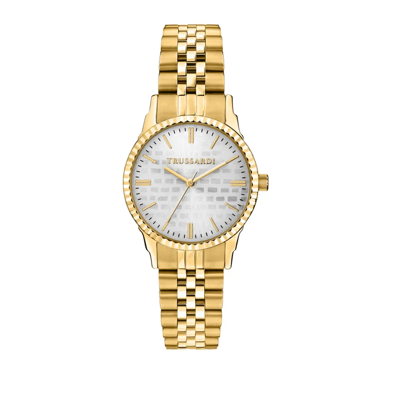 Trussardi T-Bent collection Womens's Yellow Gold SS watch - R2453144509
