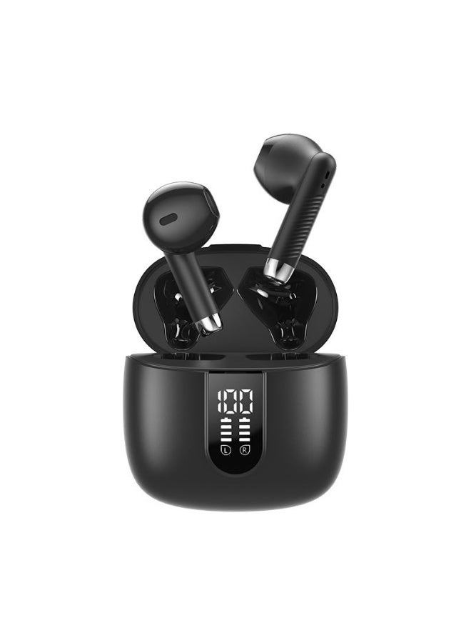 BAROX Wireless Earbuds Bluetooth 5.3 – Powerful Bass Stereo Sound With Noise Cancellation, High-Quality Stereo Sound & 13mm Drivers., Up to 56H Playtime, LED Battery Display, Clear Calling Microphone, IP7 Waterproof, Comfortable Sports Design for Android & iOS 400 mAh - Image 2