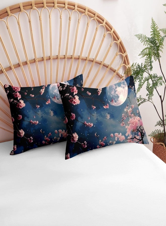 CCoutueChen Japanese Bedding Set for Girls King Size Cherry Blossom Duvet Cover Set, Light Pink Floral Comforter Cover, 3 Pcs 2 Pillowcases/104 * 90 - Image 4
