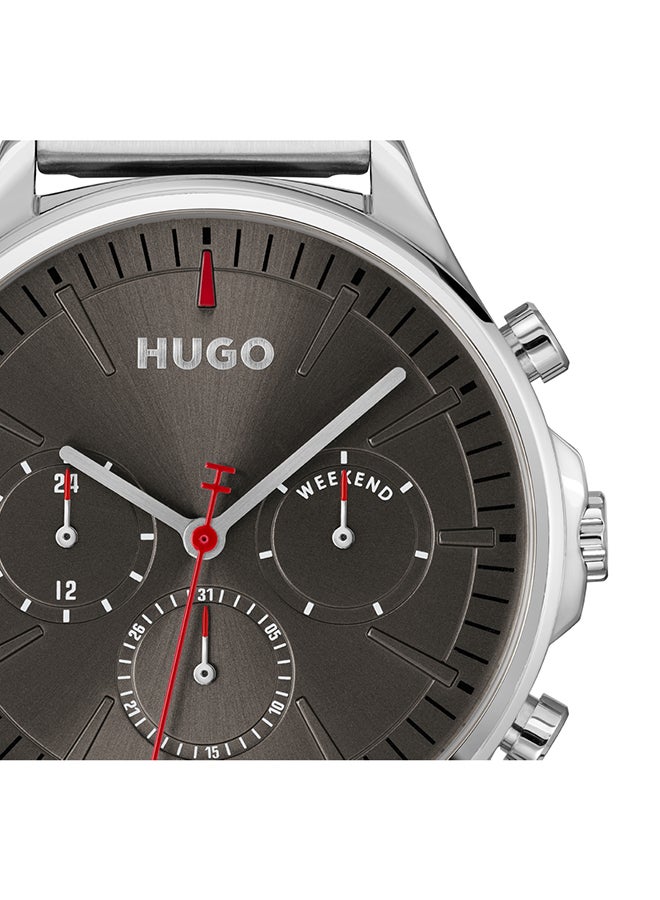 HUGO BOSS HUGO BOSS WATCH ROUND ANALOG MEN'S GREY CASE WATCH - 1530411 - Image 4