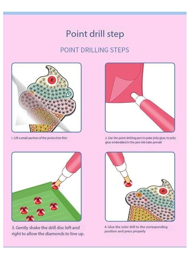 Diamond Painting Kit For Kids with Keychains, Crafts for Girls Ages 6-12, Diamond Art for Kids, Diamond Dot Gem Art Kits for Kids, Kids Arts and Crafts for Kid Ages 6-12, Unicorn Painting Kit  - Image 3