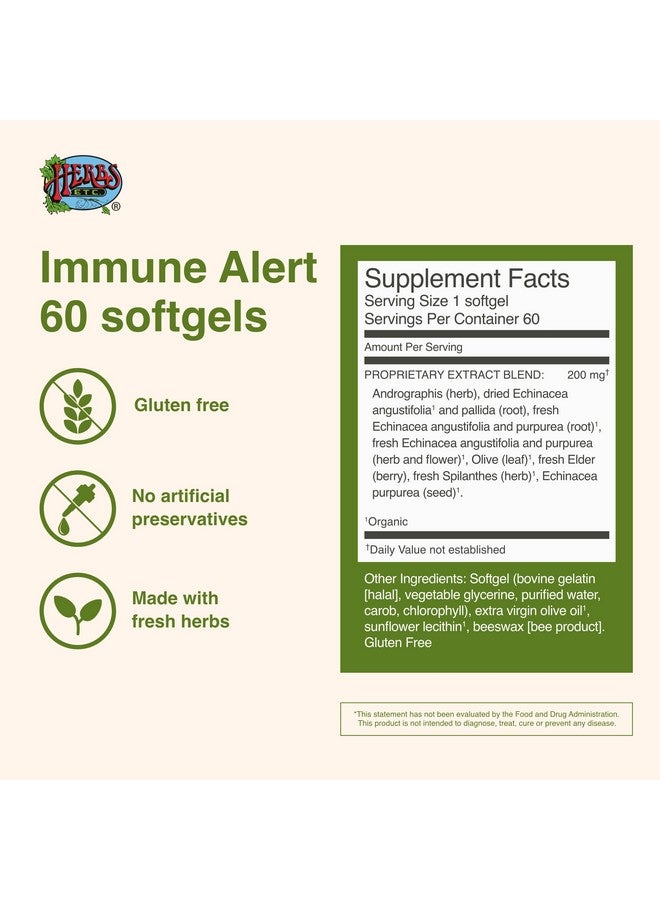 Herbs Etc. Immune Alert 60 ct. Softgels - Image 2