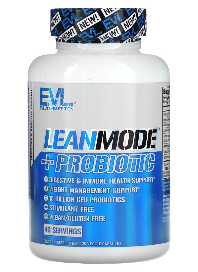EVLUTION NUTRITION LeanMode + Probiotic 120 Veggie Capsules 
