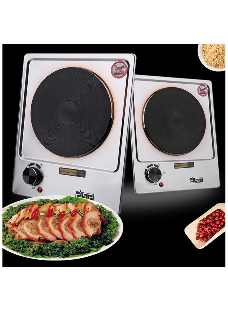 DSP Single Burner Electric Hot Plate Non-Stick Coating Overheat Protection 1500W KD4046 - Image 5
