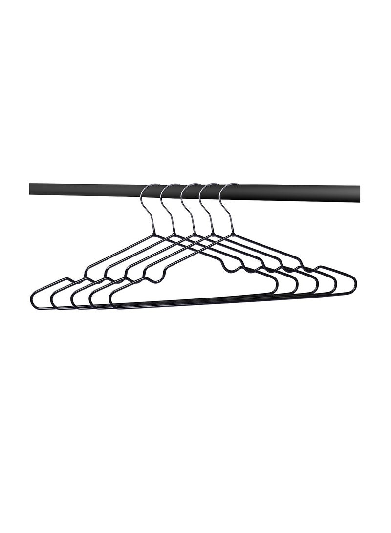 30-Piece Metal Wire Hanger Black/Silver 40x22 cm - Image 3