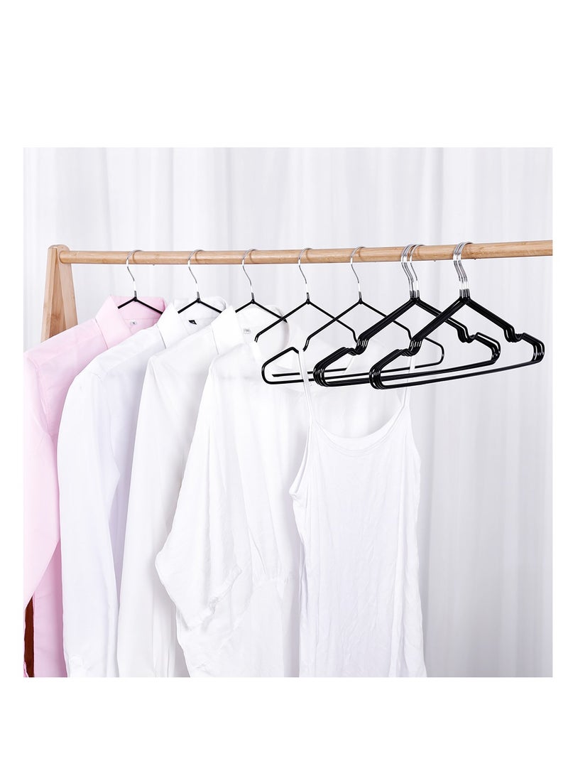 30-Piece Metal Wire Hanger Black/Silver 40x22 cm - Image 4