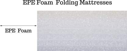 Deevine Craft 3 Fold Medium Firm EPE Foam Mattress | 2-Inch Thick Lightweight Foldable Floor Bed | Single Size Travel, Yoga, Guest Mattress | Black Cover | Tri-Fold Portable - Image 3