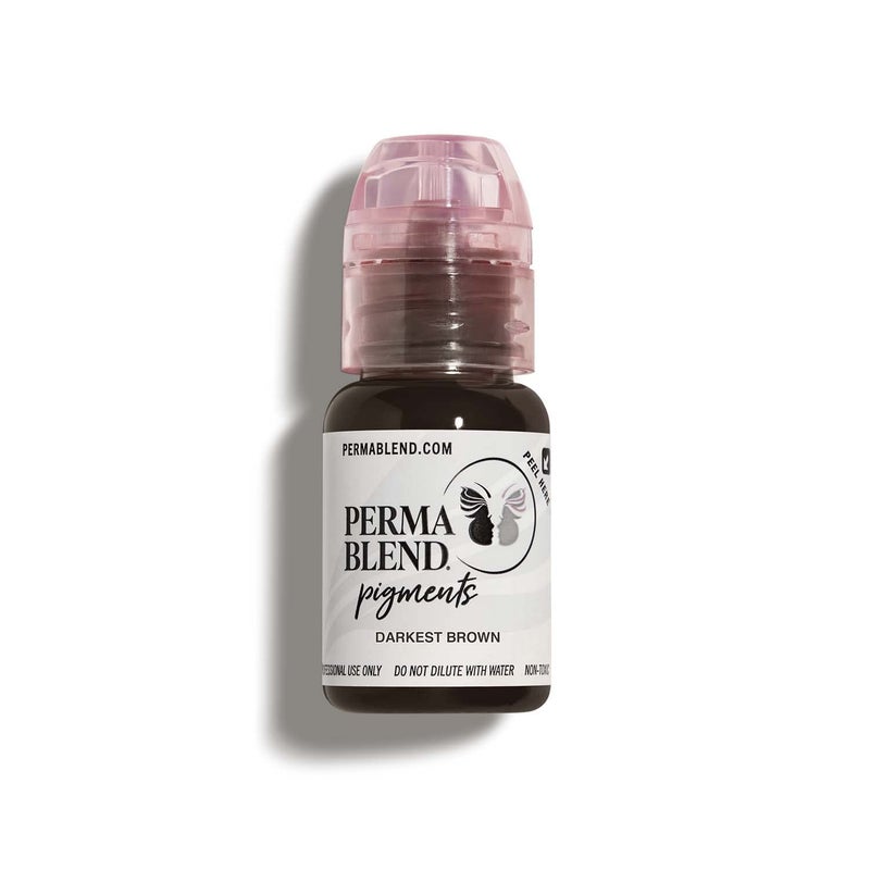 Perma Blend Perma Blend  Darkest Brown  Microblading Ink for Permanent Eyeliner  Professional Tattoo Ink  Dark BlackBrown Tattoo Ink Makeup  Vegan 05 oz