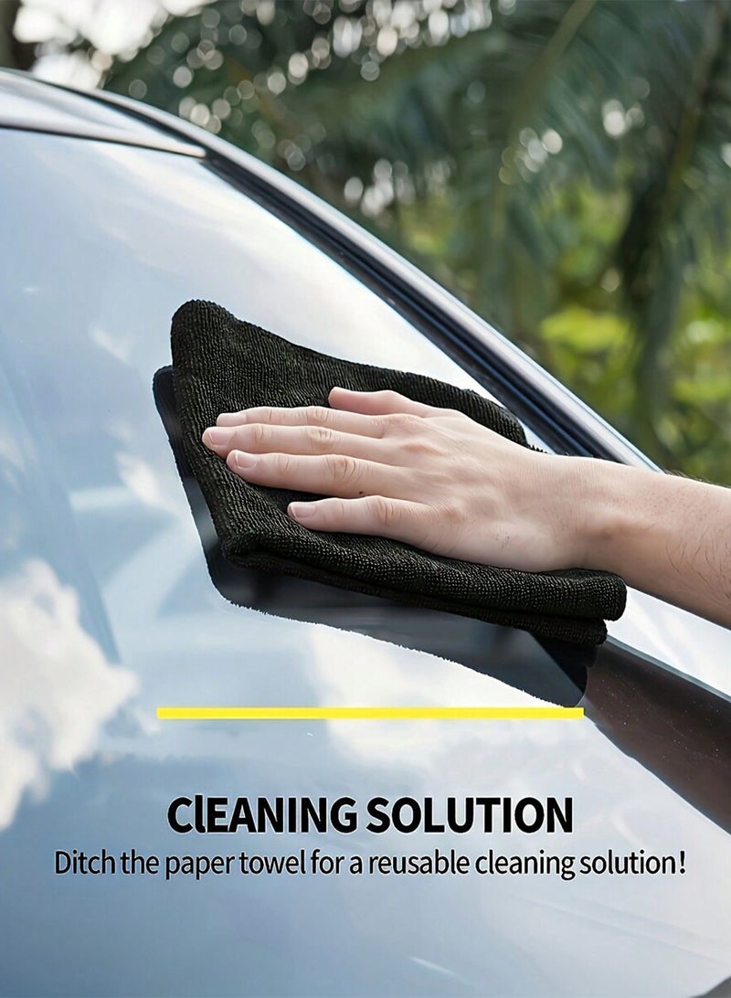 20 Pack Microfiber Cleaning Towels - Streak Free & Absorbent Towels for Kitchen & Car - Machine Washable Multi-Purpose Cloth for Easily Removes Grease & Stains - Image 5