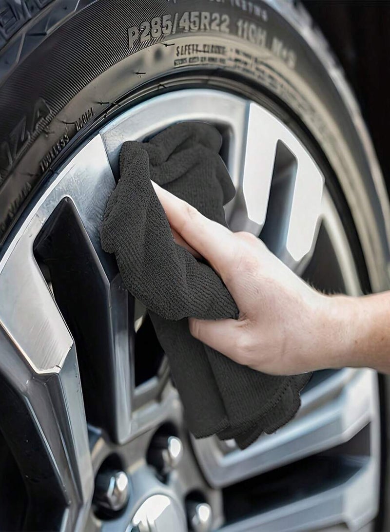 20 Pack Microfiber Cleaning Towels - Streak Free & Absorbent Towels for Kitchen & Car - Machine Washable Multi-Purpose Cloth for Easily Removes Grease & Stains - Image 3