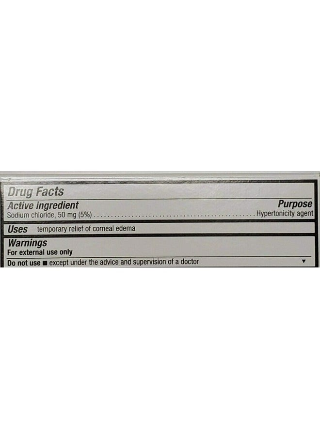 RUGBY LABORATORIES - Rugby Sodium Chloride Ophthalmic Ointment 5%, 3.5 gm (Compare to Muro 128) -3 Pack - Image 1