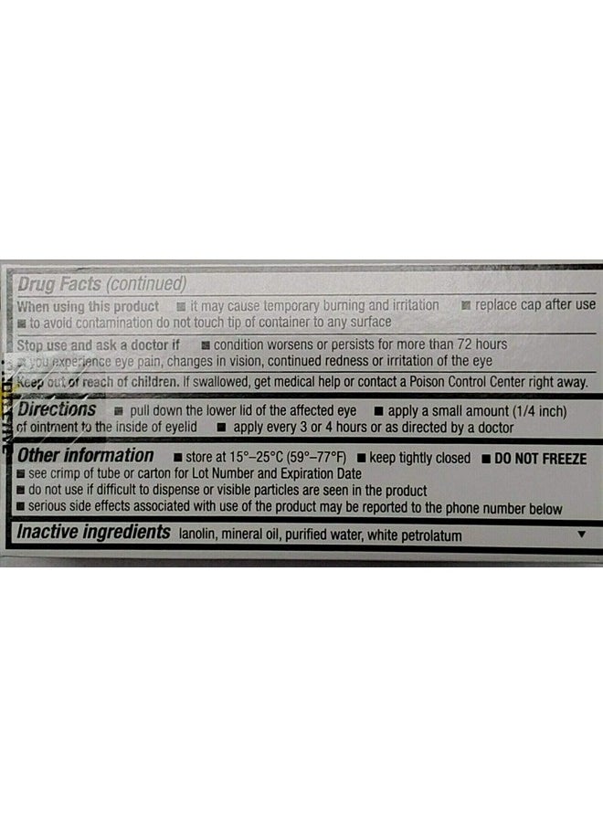 RUGBY LABORATORIES - Rugby Sodium Chloride Ophthalmic Ointment 5%, 3.5 gm (Compare to Muro 128) -3 Pack - Image 1