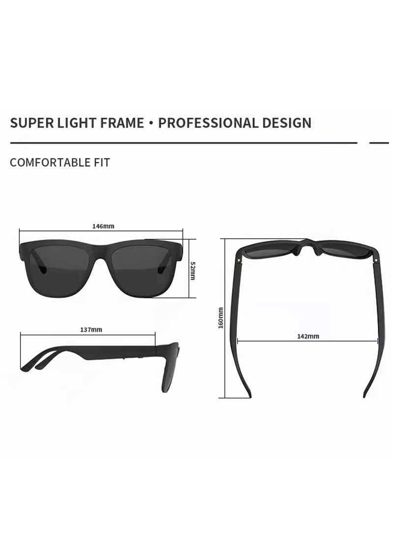 GS01 Smart Sunglasses, Outdoor Cycle Sunglasses, with Wireless BT5.0 Stereo Headset, Mic, for Hands-Free Calling, Music Audio  - Image 4