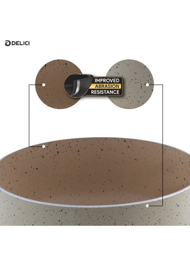 DELICI Delici ASP30IE Superior Aluminium Body Saucepan  - Image 3