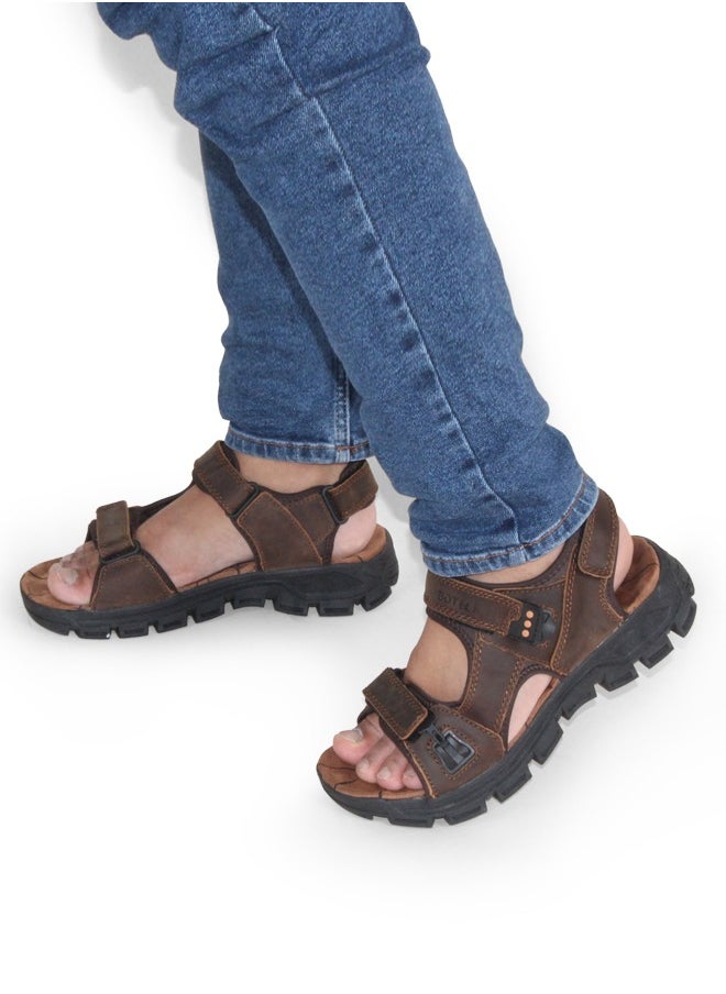 Loquat Summer Beach Outdoor Hiking Trekking Anti-Slippery Sandals Outdoor Leather Men Sports Shoes  - Image 1
