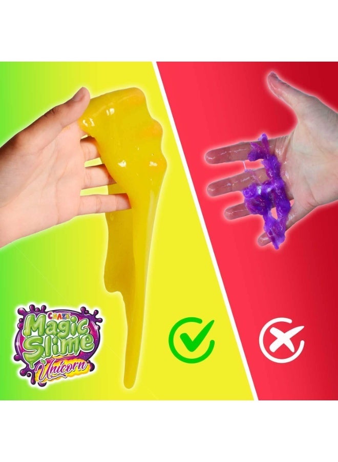 CRAZE Magic Slime Unicorn Children's Slime Glitter Effect Unicorn Toy Figures Slime Children Multicoloured Slime Set with Surprises 35627 Assorted Medium - Image 3