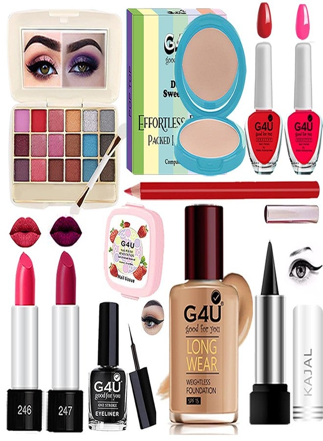 G4U Makeup Set for Women, Makeup Full Kit for Beginners & Professionals, Travel Makeup Set for Girls |Pack of 11 pcs|P120736 - Image 2