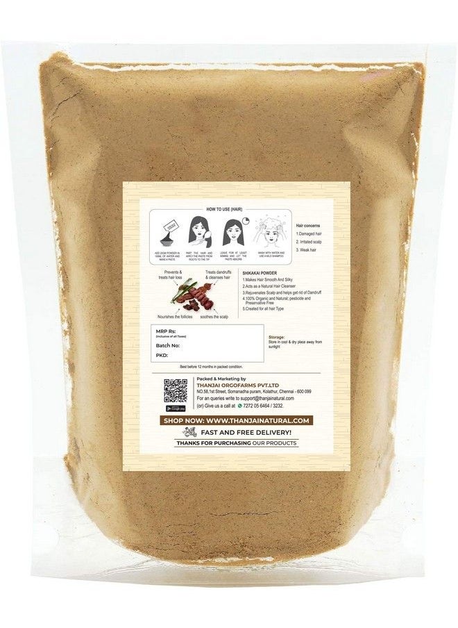 Thanjai Natural 100% Pure Shikakai (Acacia Concinna) Powder 500G For Hair Pack Powder For Damaged & Weak Hair ; Excellent Hair Conditioner & Cleanser (250G X 2)  - Image 3