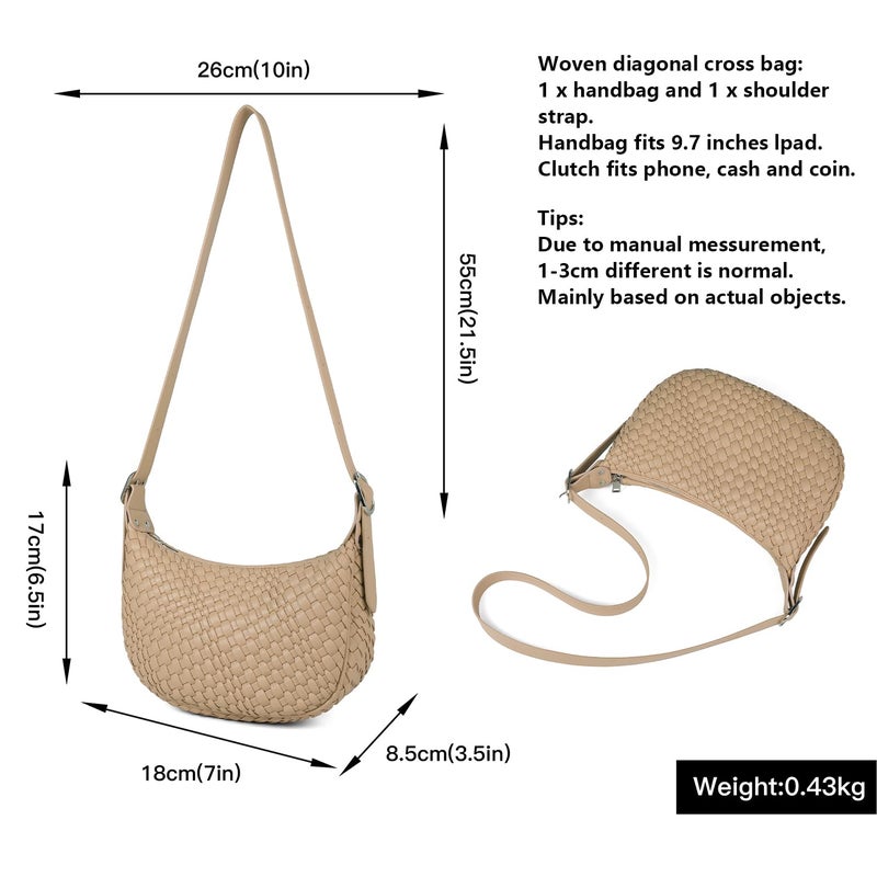 Queenoris Small Shoulder Bag for Women Cute Vegan Leather Clutch Purses and Handbags Trendy Crossbody Purses for Work travel - Image 3