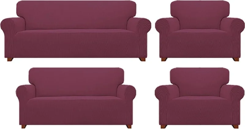 Elgeyar Lycra Sofa, Sofa, Sofa Bed Cover Elastic, Pitikare Pattern3+2+1+1