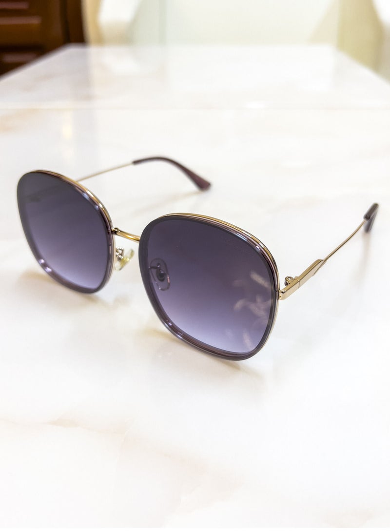 LAOONT Women UV Protection Round Frame Sunglasses - Image 1