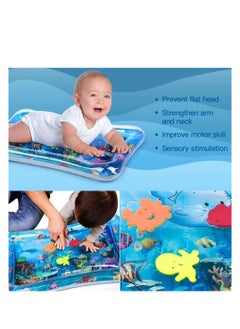 Generic Kid Inflatable Tummy Time Water Play Mat Toys for Infants Toddlers Perfect Sensory 3 6 9 Months Newborn Baby Girls Boys Early Development Activity Centers  - Image 3