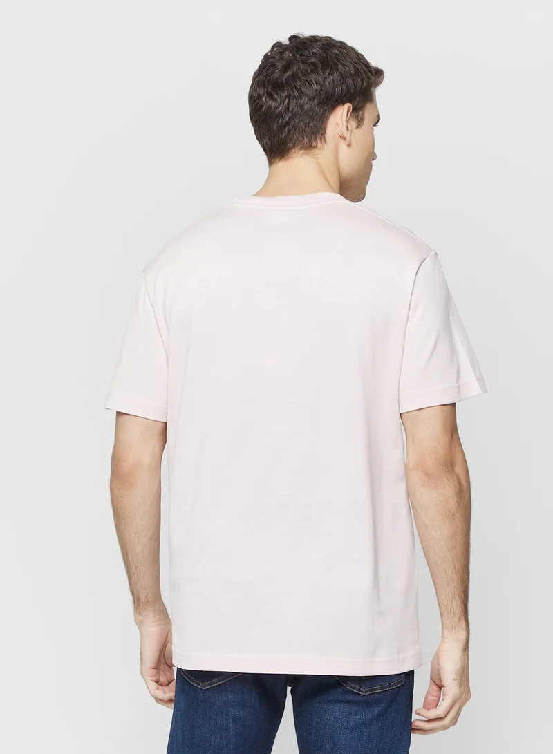 لاكوست Embroidered Crew Neck T-Shirt
