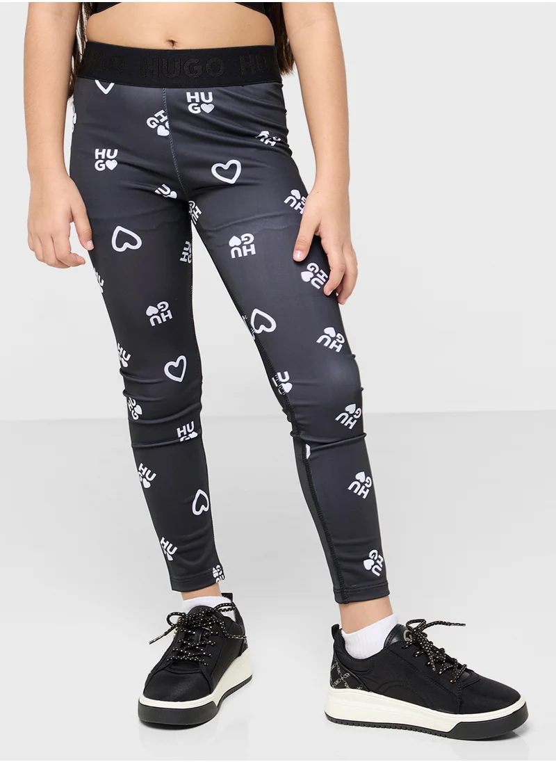 HUGO Kids Printed Leggings