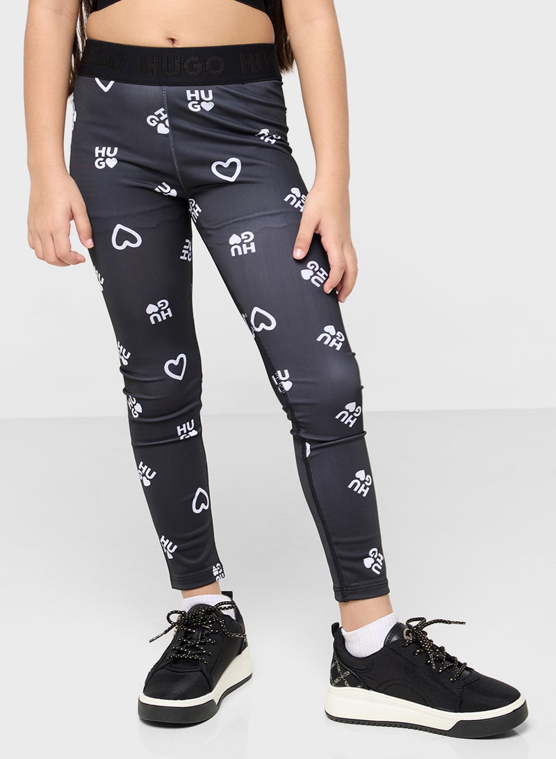 HUGO Kids Printed Leggings  - Image 1